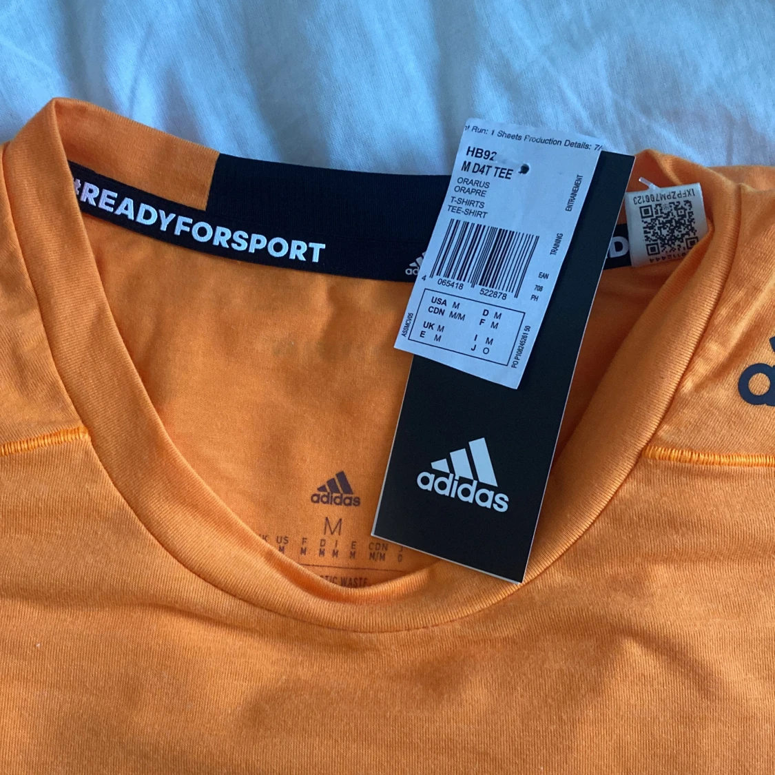 Adidas orange tränings t-shirt - 90