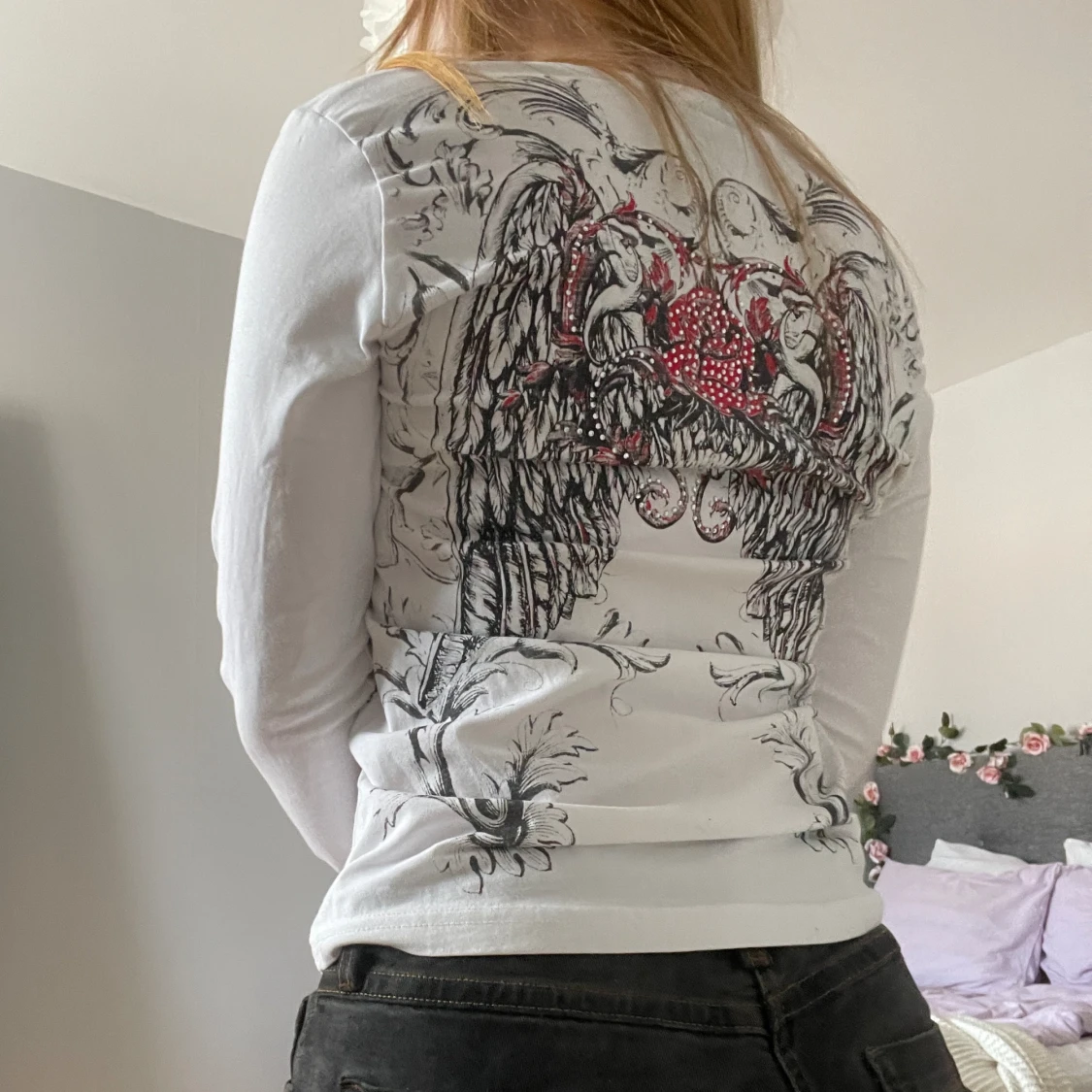 Y2k Tröja med tryck - 90