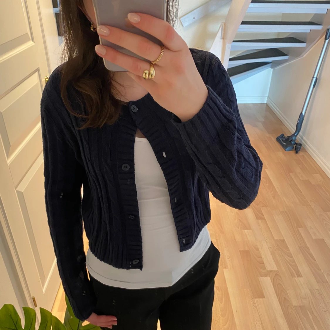 Söt stickad kofta - 91