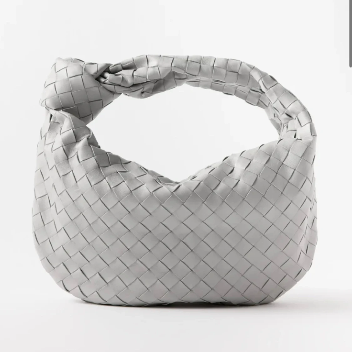 B väska mini grått äkta läder - 2