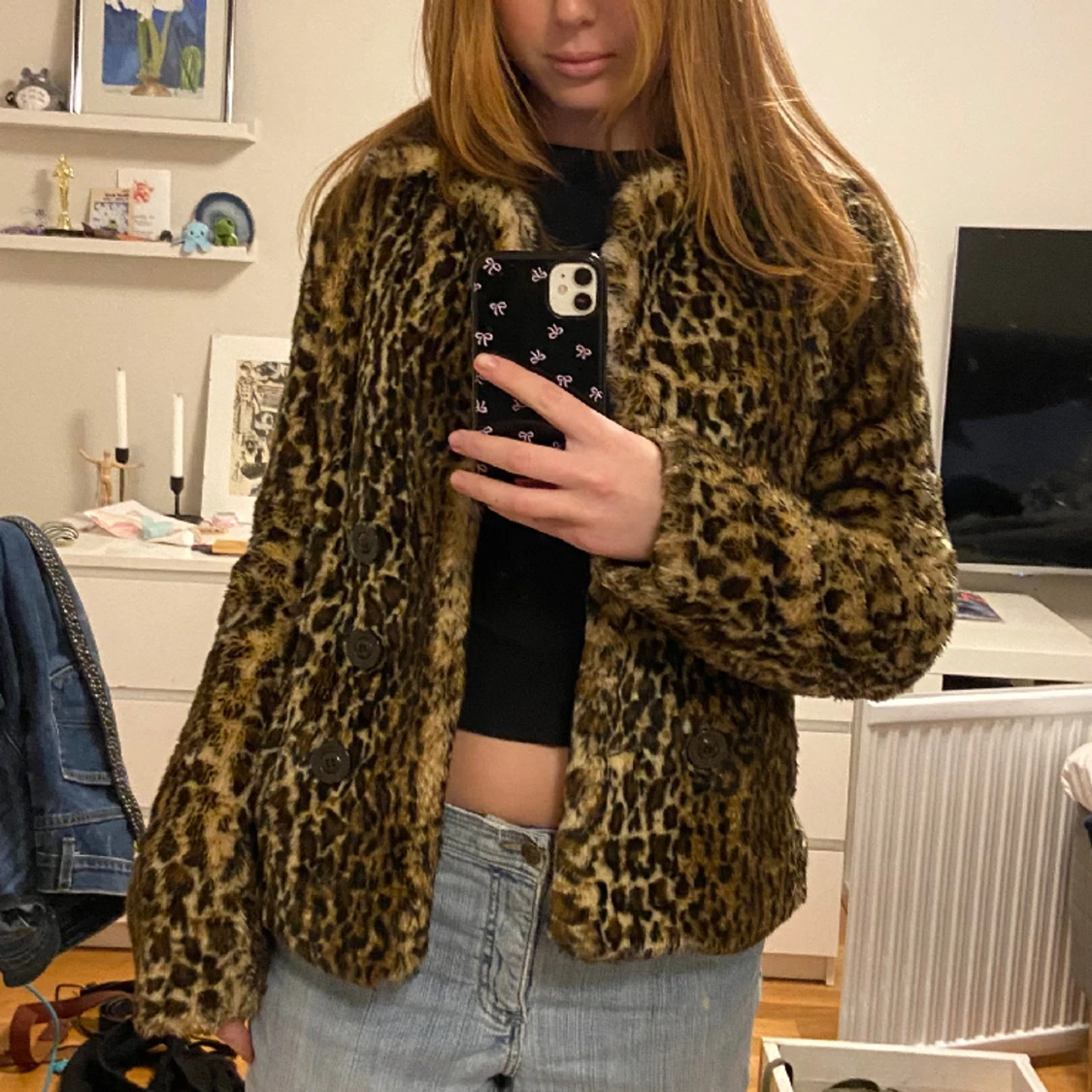 Leopard pälsjacka - 91