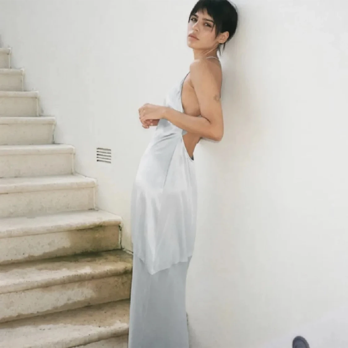 Isblå klänning - 91