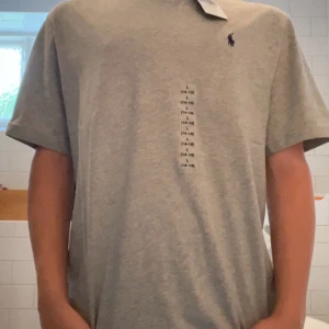 Ralph lauren T-shirt - Helt ny Ralph lauren T-shirt. | i färg grå | storlek 14-16 är | passar ca 160-170 | bara testat tröjan | ny pris 999kr | vårat pris 499kr!