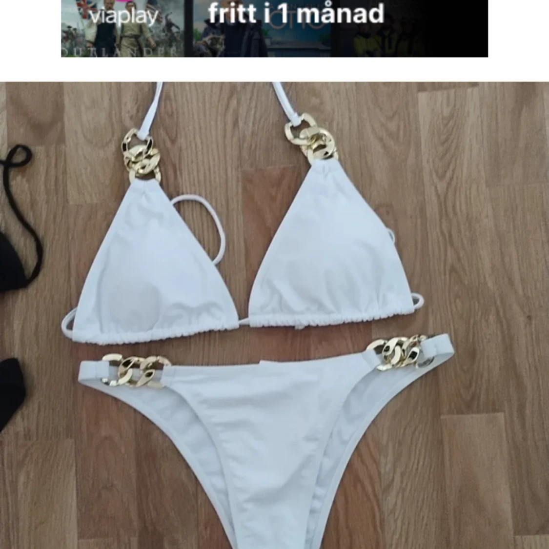 Bikini svart medium samt en vit - 90