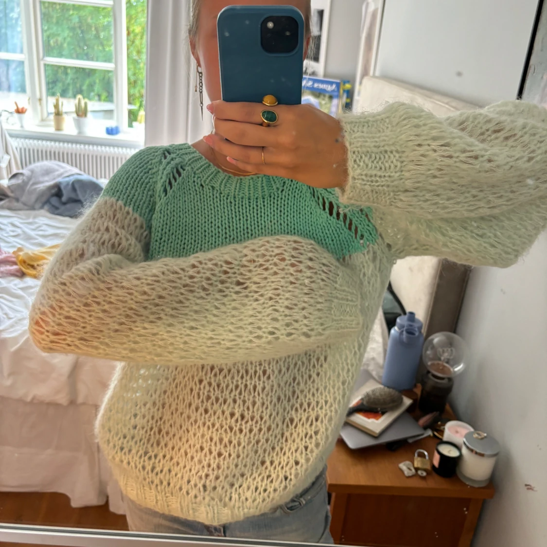 Mohair stickad tröja  - 91