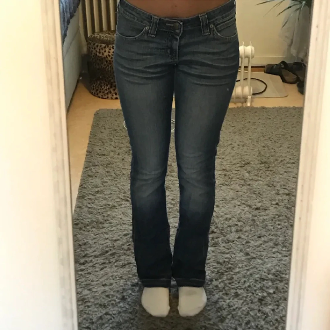 lågmidjade Bootcut jenas - 91