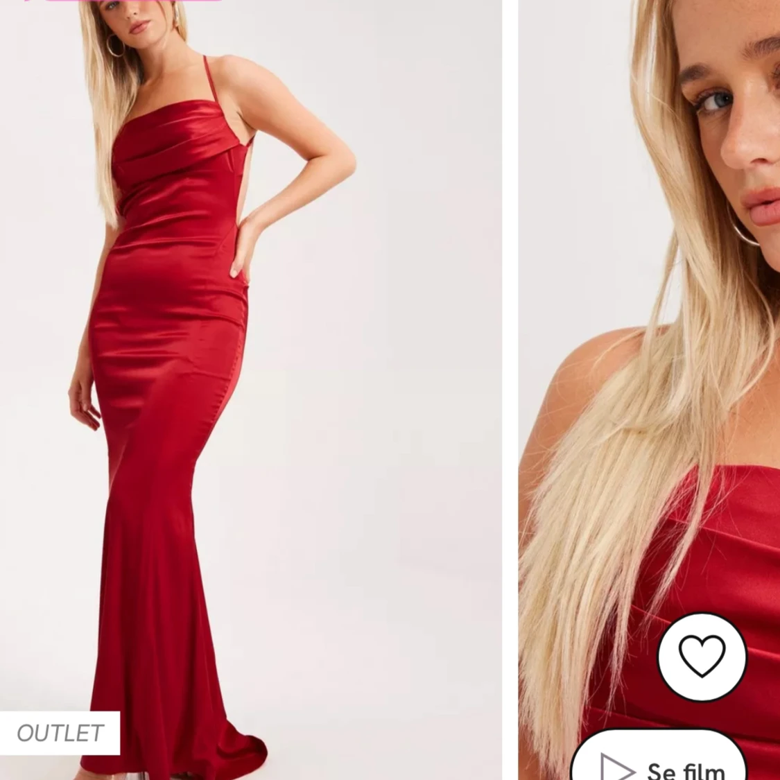 Röd balklänning  - 92