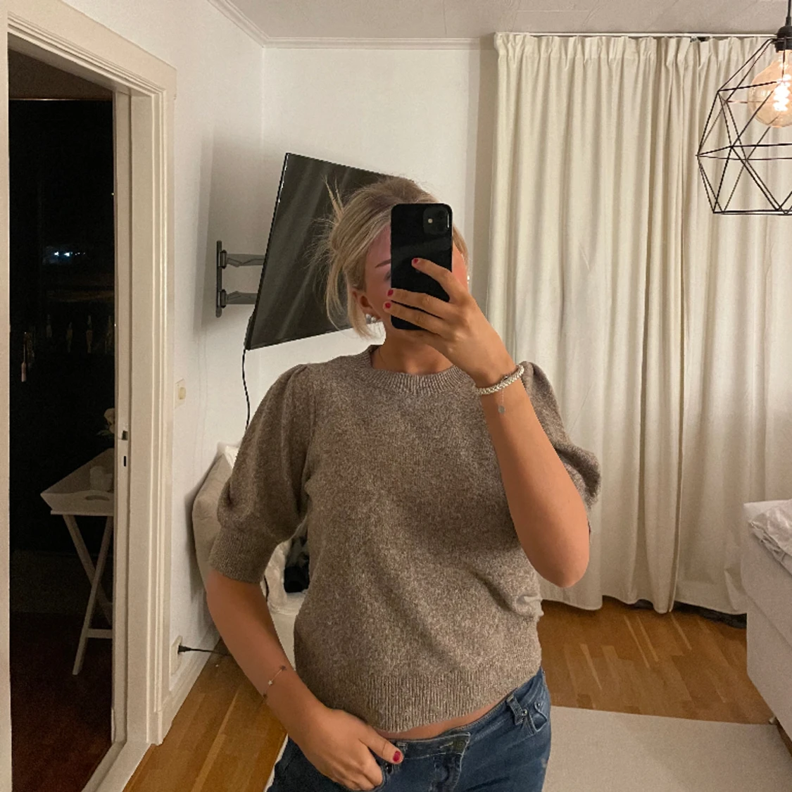 Stickad t shirt  - 90