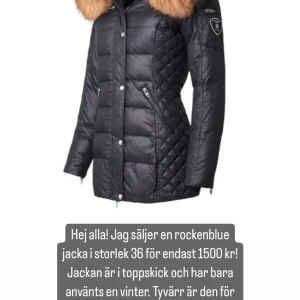 Jacka - Hej alla! Jag säljer en rockenblue jacka i storlek 36 för endast 1500 kr! Pris går att diskutera. Denna jacka är tillverkad av högkvalitativt material som håller dig varm och bekväm under vintern. För mer information kan du skriva ett meddelande. 