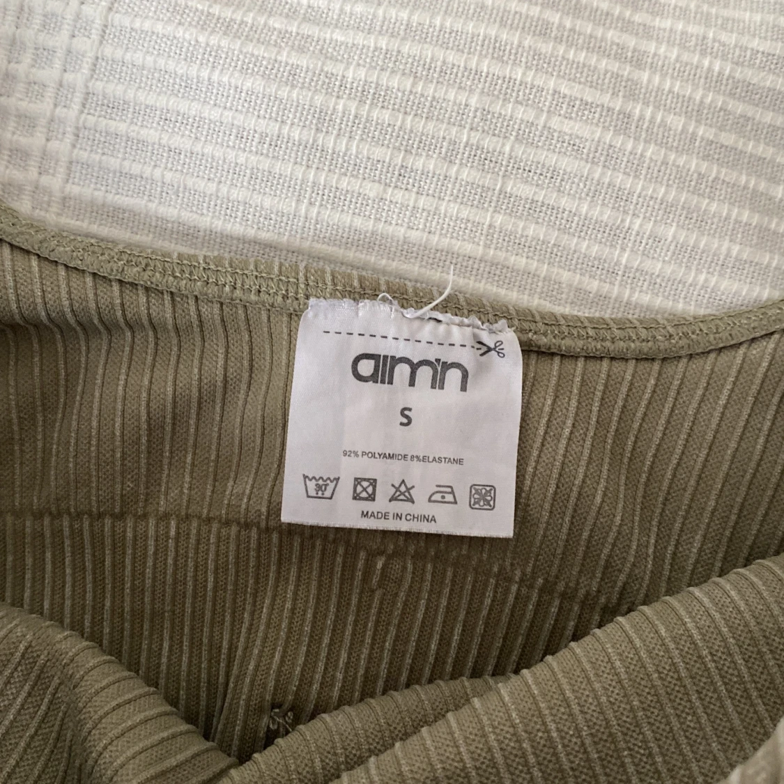 Aimn ribbed seamless sport-bh - 90