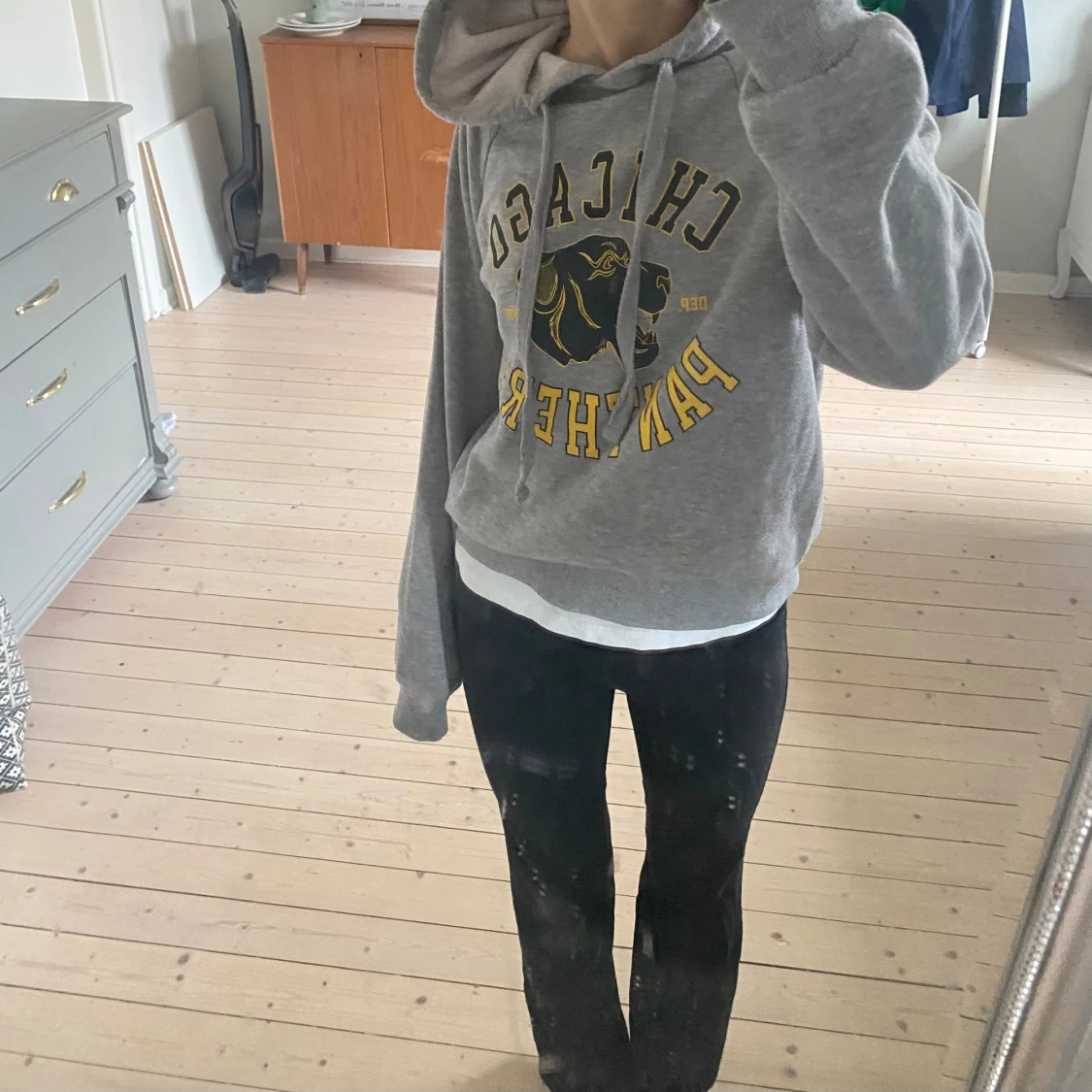 Hoodie med tryck  - 90