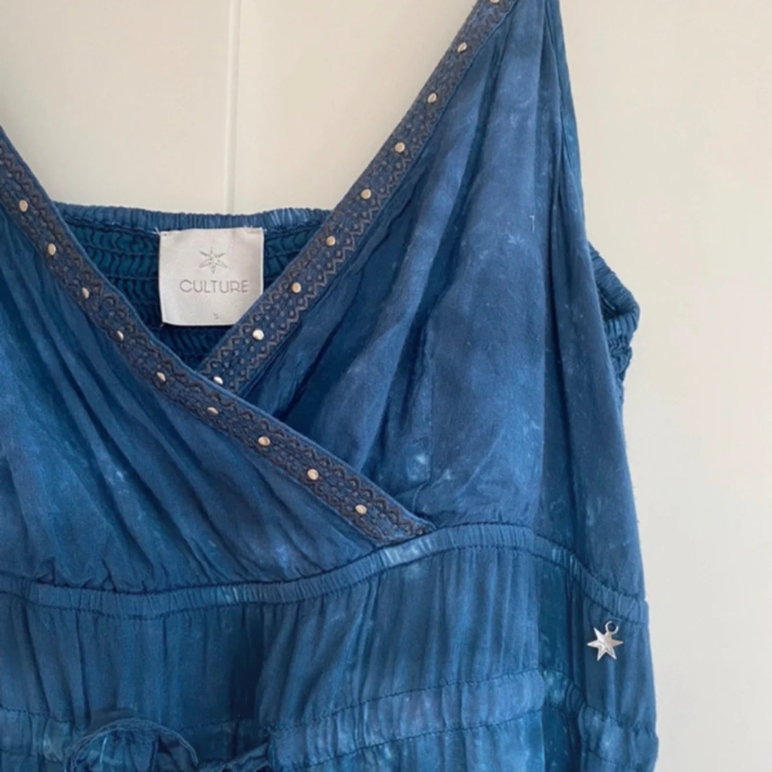 Långklänning blå S - 91