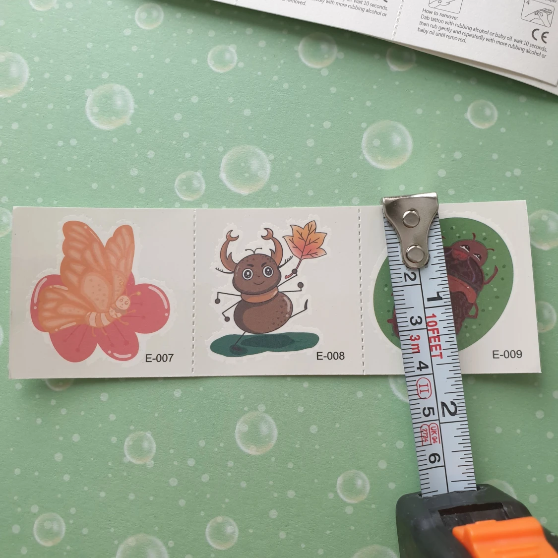 5st insekter tatuering, ny  - 91