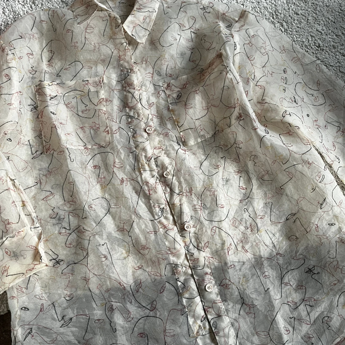 Genomskinlig skjorta - 90