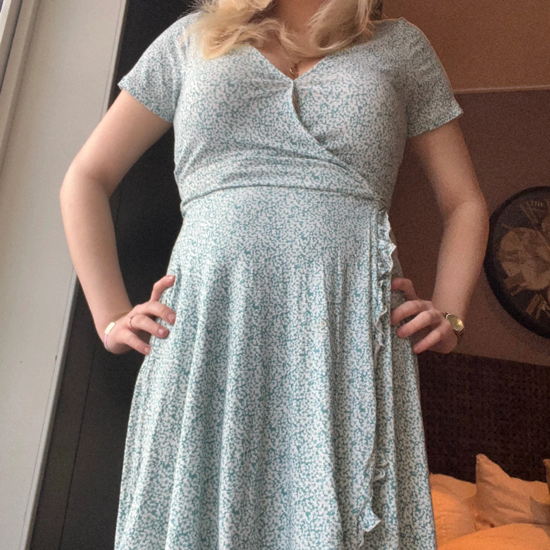 Blommig klänning  - 90