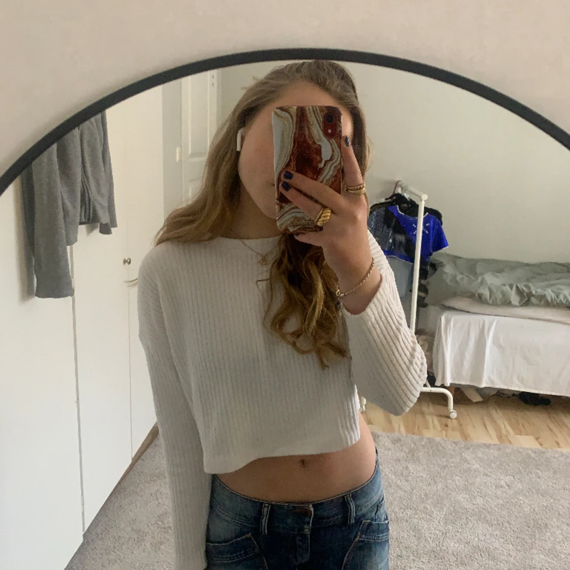 Kort vit tröja🤍🤍 - 90