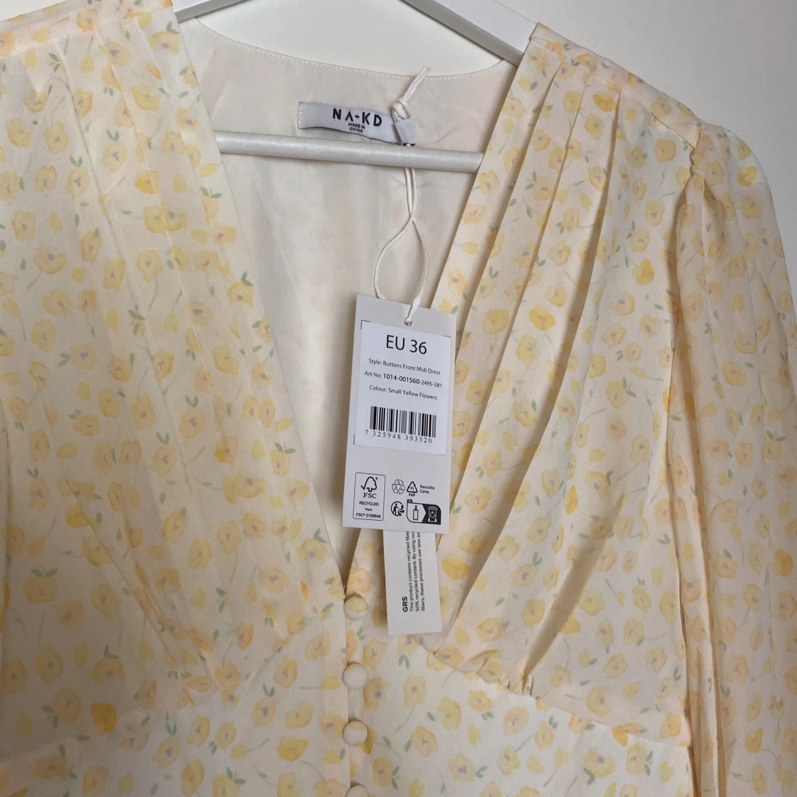 Gul klänning NAKD - 91