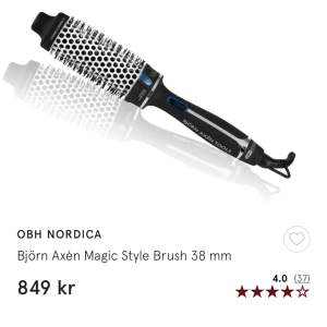 Säljer min Björn Axén magic style brush 38 mm då den tyvärr inte funkade på mitt hår.
