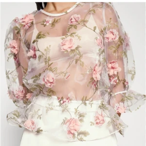 Tröja  - Söt genomskinlig tröja/blus från ida Sjöstedt, tror i storlek S!💕 Nypris ca 1800 kr!