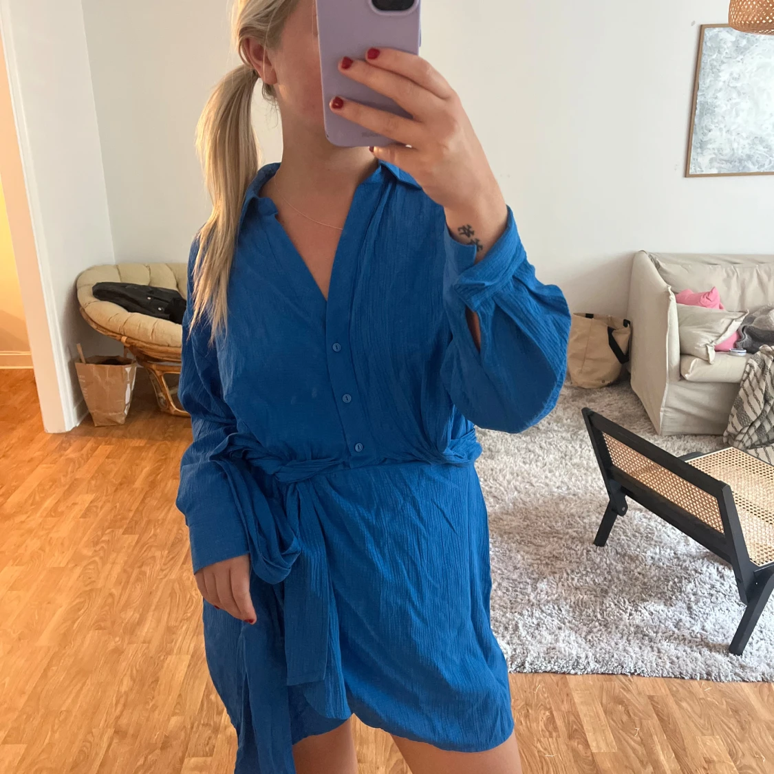 Blå klänning  - 91