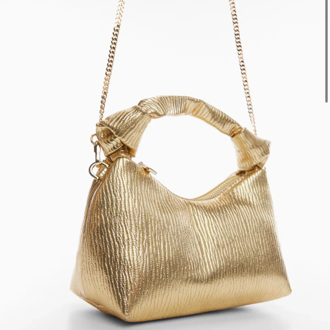 Textured knot handle bag - 90