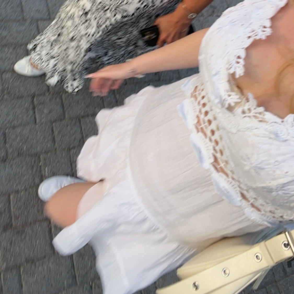 Sommarklänning vit  - 90