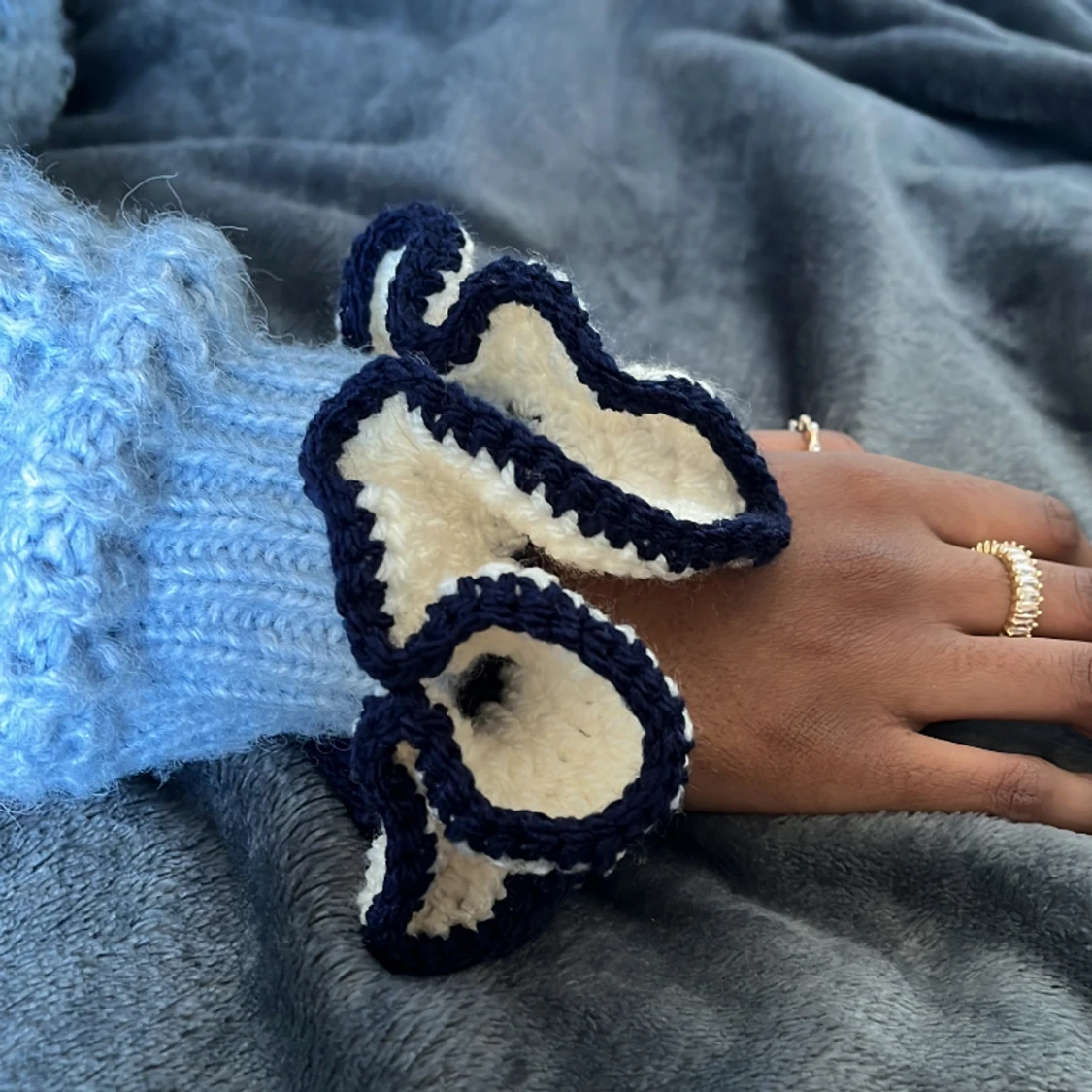 Handgjord scrunchie - 90