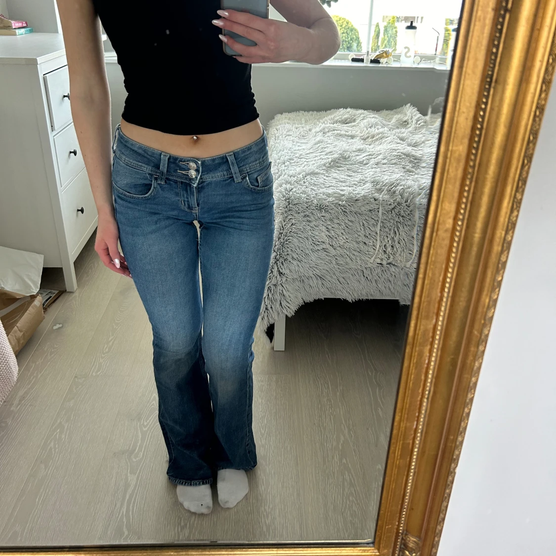 Lågmidjade jeans  - 90