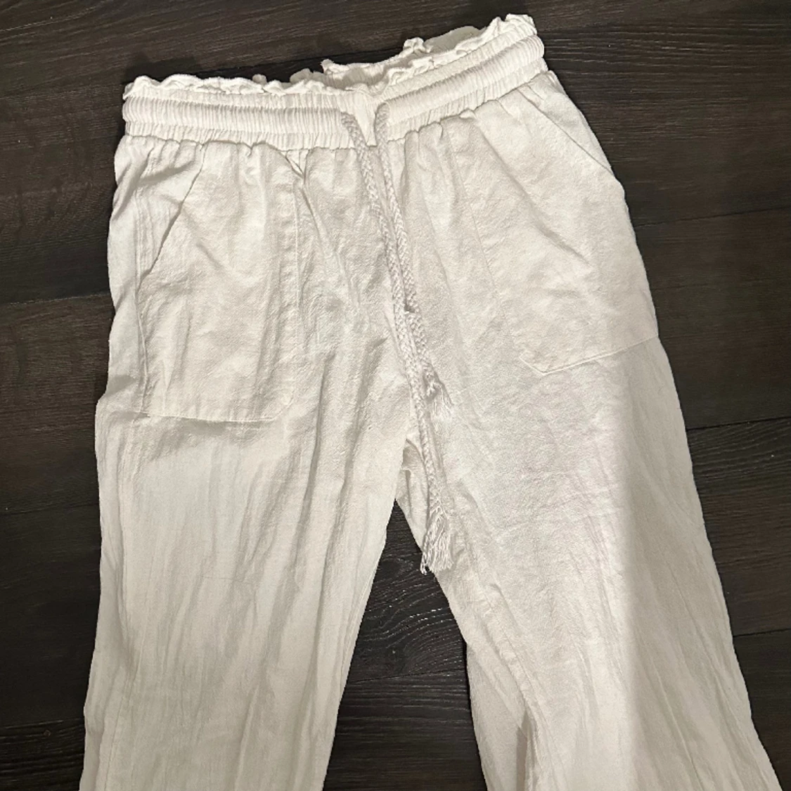 Linnebyxor vita - 90