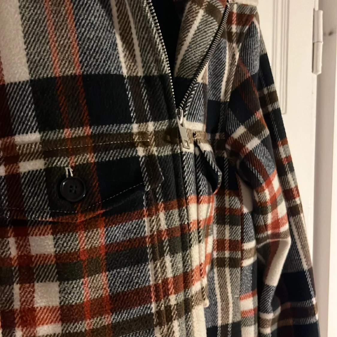 Rutig-flanell overshirt/jacka - 90