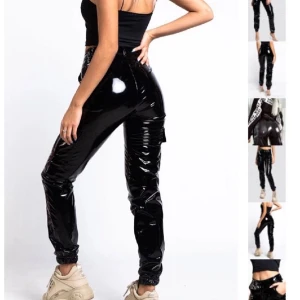 Lisa Anckarman x Madlady cargopants  - Helt oanvända cargopants i lack från Lisa Anckarman x Madlady  