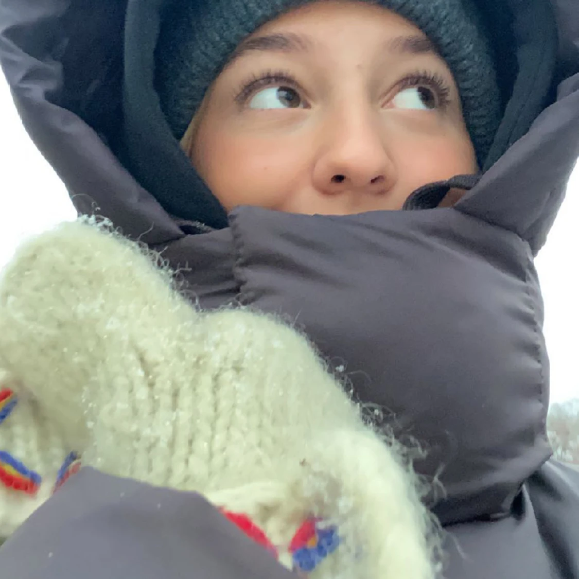 Brun puffjacka  - 91