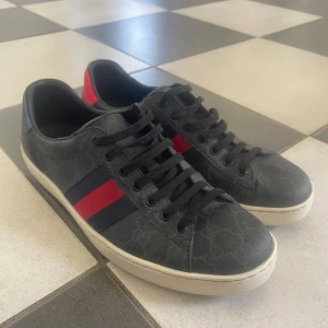 Gucci Ace skor  - Riktigt fint skick. Allt og finns och följer med. Vid intresse skriv för fler bilder osv. Pris kan diskuteras vid snap affär