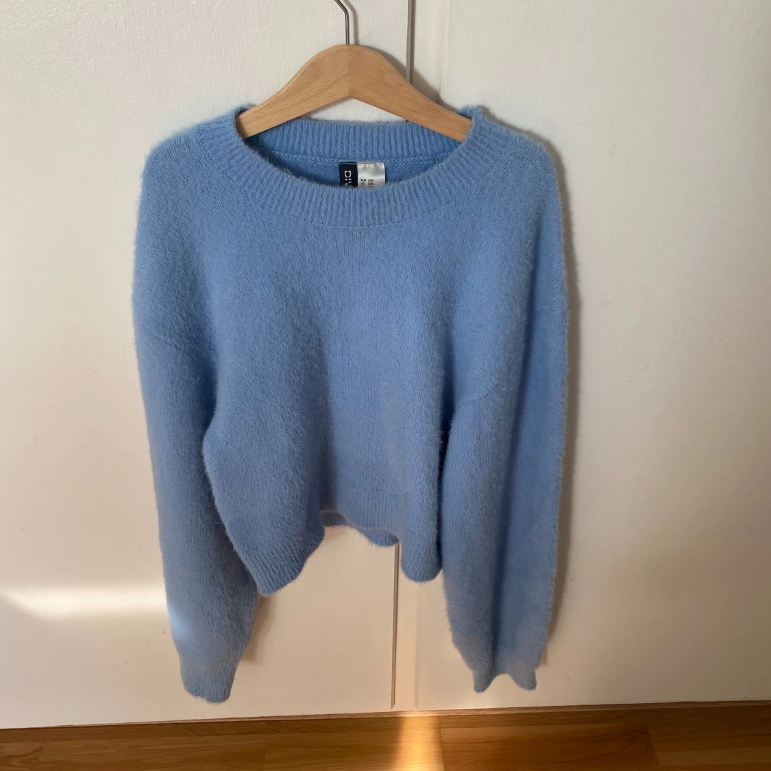 croppad stickad tröja - 91