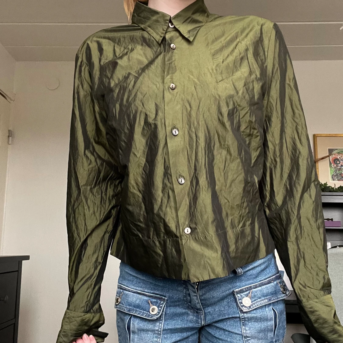 Glansig skjorta - 91