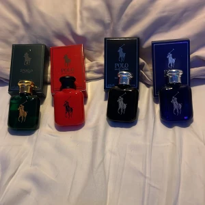 4 polo parfymer - En polo edt, en polo red, en polo black och en polo blue. Inte använda.
