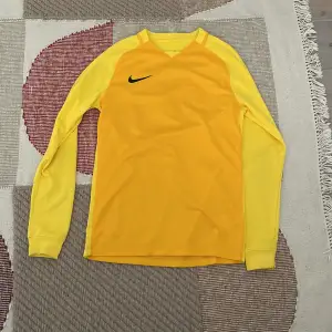 Träningströja från Nike i en härlig gul färg, perfekt för våren. Tröjan är nästintill oanvänd och är som en tunn långärmad t-shirt. Priset kan diskuteras.:)