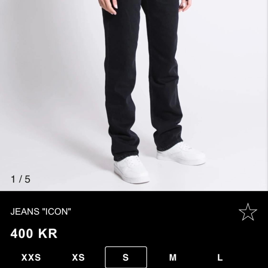 Svarta lågmidjade jeans ”icon” lager 157 - 92