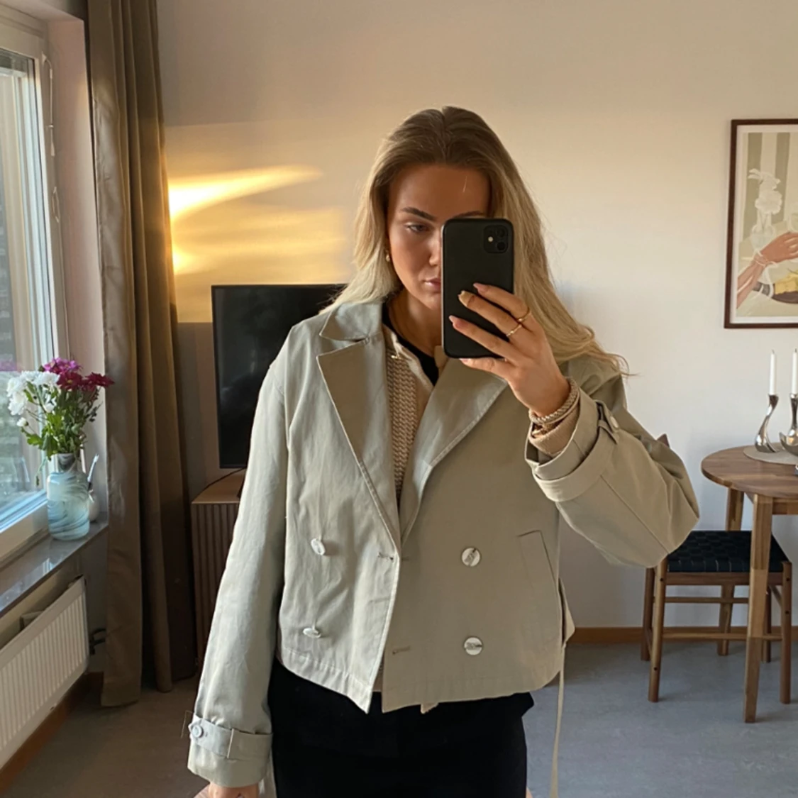 Kort trenchcoat  - 91