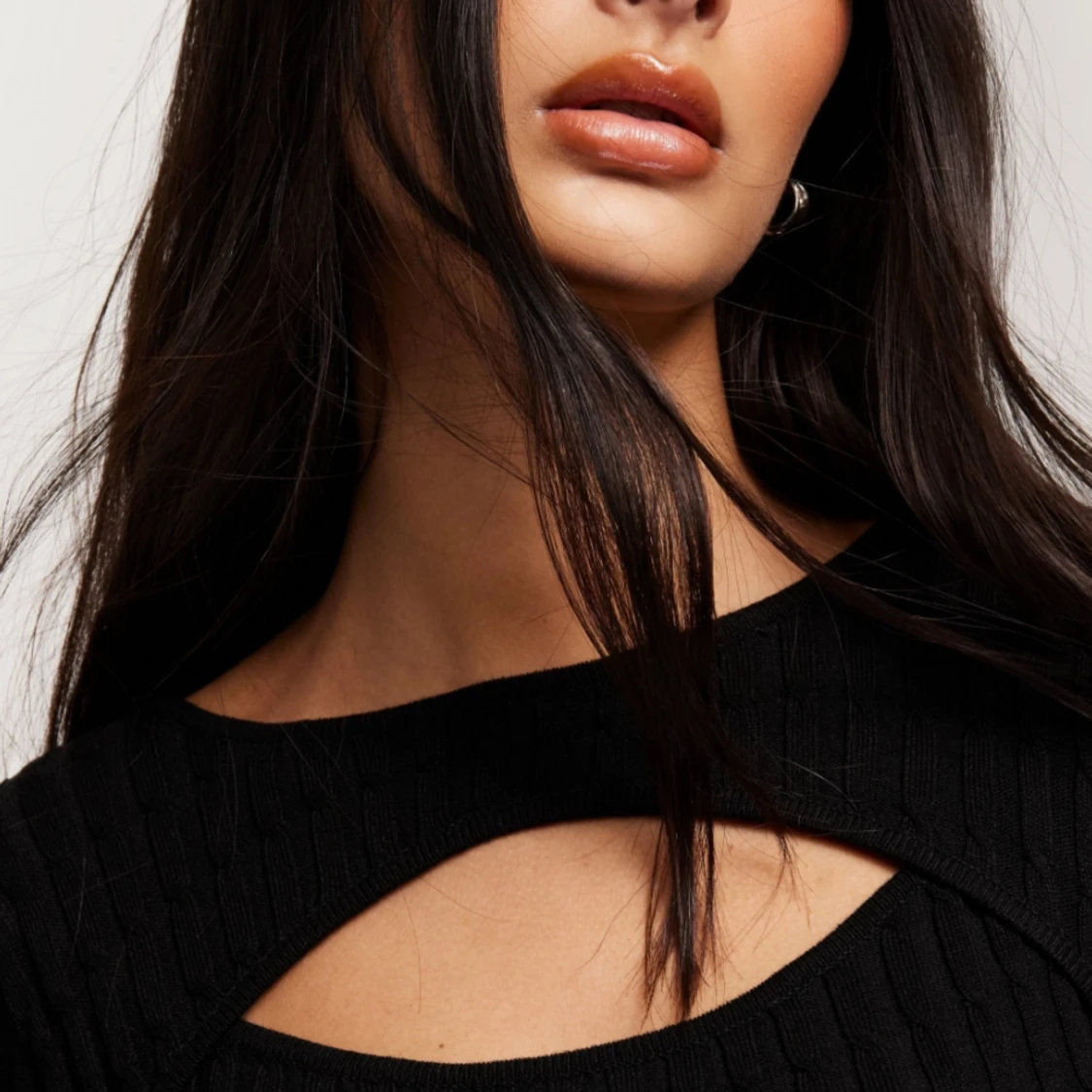 Helt ny stickad klänning L - 90