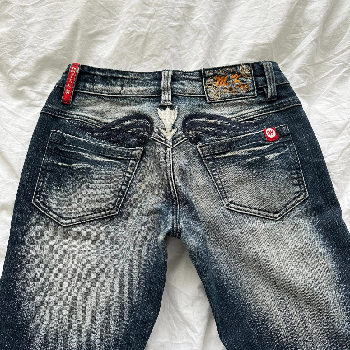 Lågmidjade bootcut jeans 