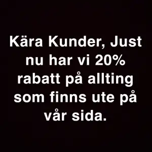 Njutt Kära Kunder! 