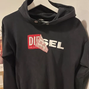 Diesel hoodie - Säljer denna diesel hoodie som inte använts alls många gånger och är i väldigt bra skick! Tröjan har fickor på sidorna. Köpt på kidsbrandstore och är i storlek 170. 