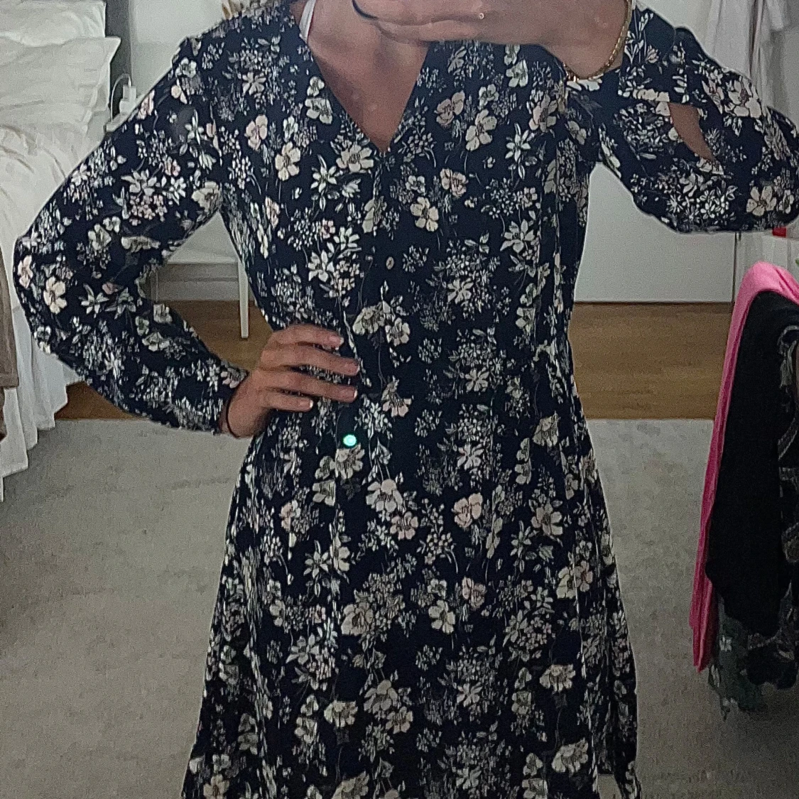 Blommig klänning - 90