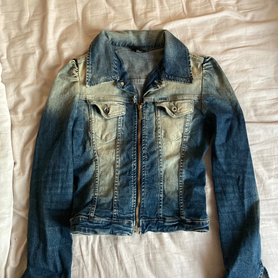 Diesel blå jeansjacka, storlek S