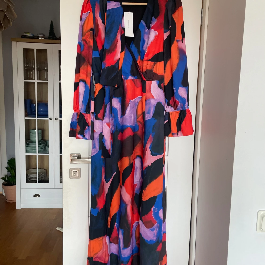 Nya färgglad maxiklänning 