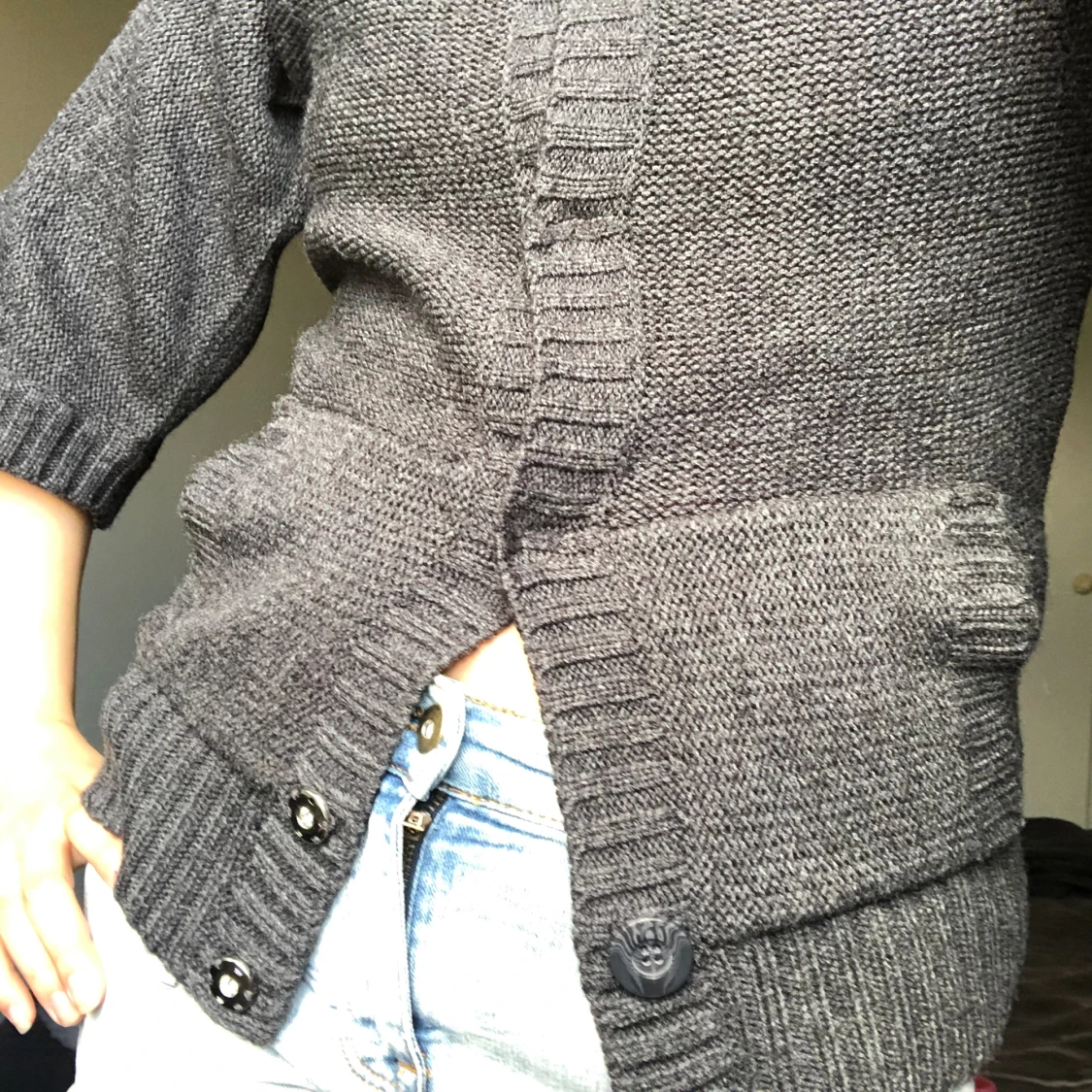 Trekvartärmad kofta - 91