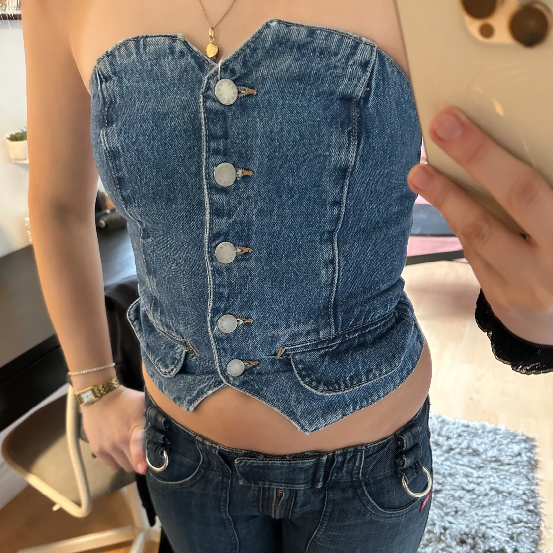 Jeanskorsett - 90