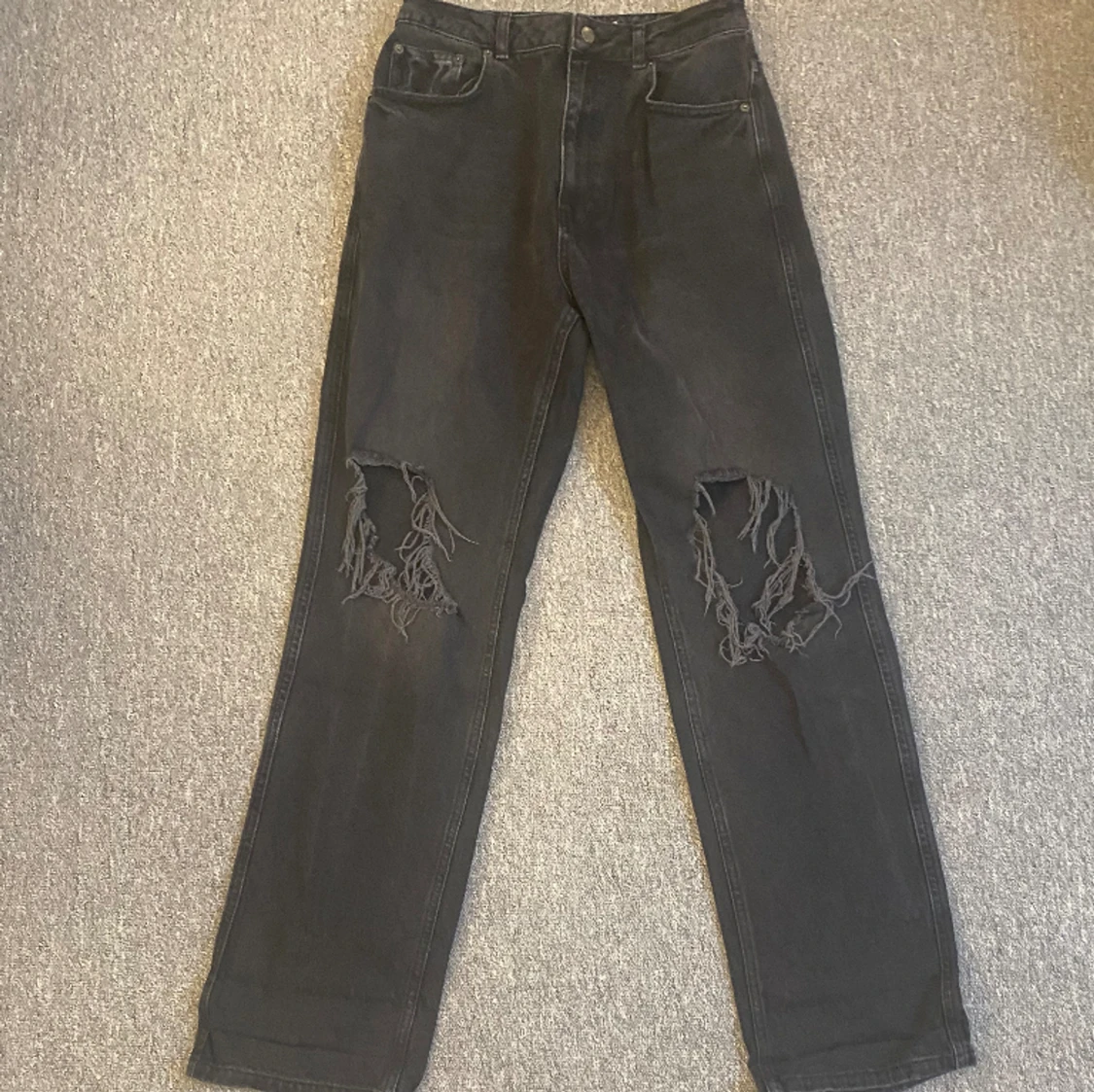 Svarta raka jeans - 90