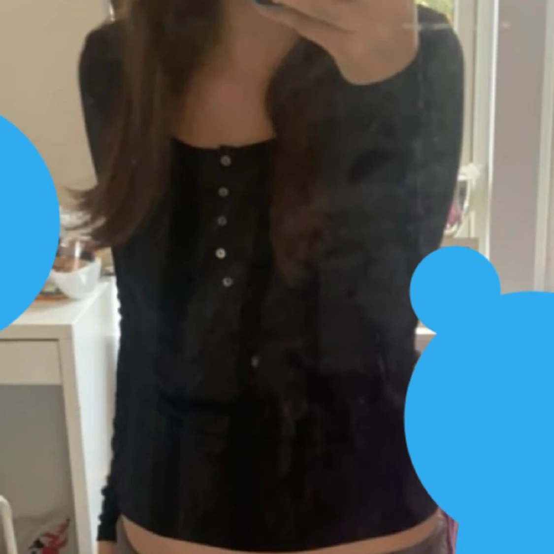 svart långärmad tröja 